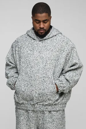 Boohoo Grande taille - Sweat à capuche oversize à ceinture homme - - XXXL