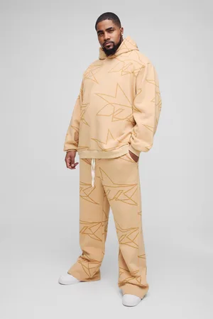 Boohoo Grande taille - Survêtement oversize à imprimé étoiles homme - - XXXL