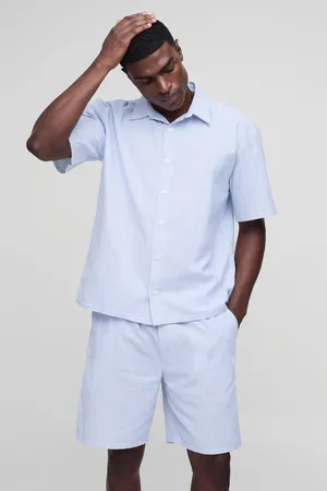 Boohoo Ensemble oversize à manches 3/4 et short homme - - S
