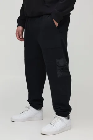 Boohoo Grande taille - Jogging utilitaire en jersey homme - - 2XL