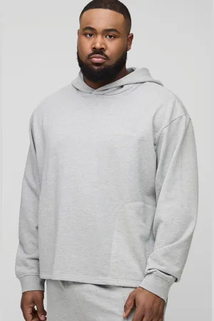 Boohoo Grande taille - Sweat à capuche à broderies homme - - 2XL