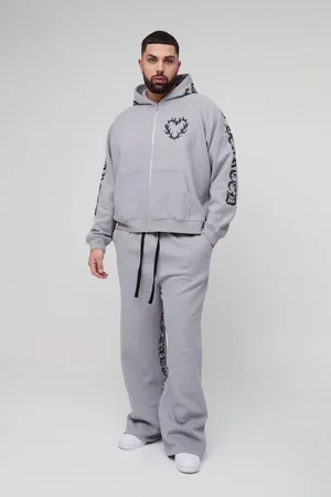 Boohoo Grande taille - Survêtement oversize à imprimé cœur homme - - XXXL