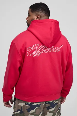 Boohoo Grande taille - Sweat à capuche oversize zippé - Official homme - - 2XL