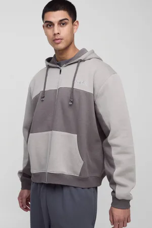 Boohoo Tall - Sweat à capuche oversize zippé - MAN homme - - S