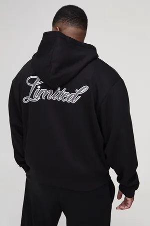 Boohoo Grande taille - Sweat à capuche oversize zippé homme - - 2XL
