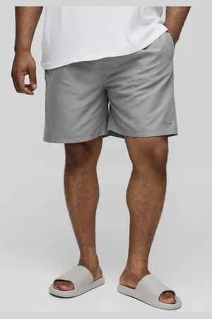 Boohoo Grande taille - Short de bain mi-long à logo homme - - XXXL
