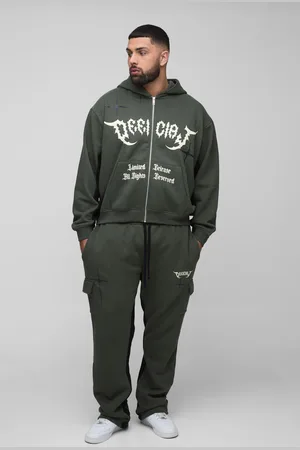 Boohoo Grande taille - Survêtement oversize avec sweat à capuche - Official homme - - XXXL