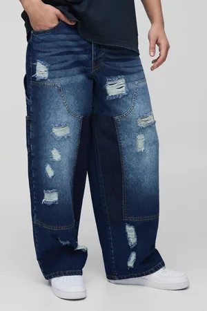 Boohoo Jean charpentier baggy délavé homme - - 28R