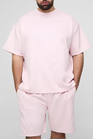 Boohoo Grande taille - Ensemble oversize avec t-shirt et short homme - - 2XL