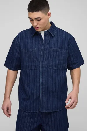 Boohoo Chemise oversize à rayures homme - - S