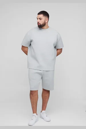 Boohoo Grande taille - Ensemble oversize avec t-shirt et short homme - - XXXL