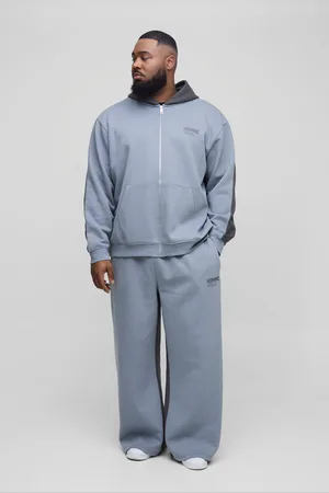 Boohoo Grande taille - Survêtement oversize color block homme - - XXXL