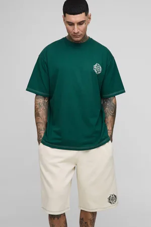 Boohoo Tall - Ensemble oversize imprimé avec t-shirt et short homme - - 2XL