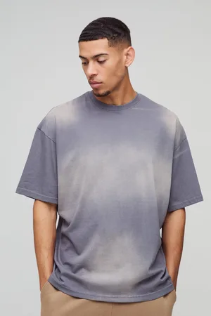 Boohoo T-shirt oversize délavé à col ras-du-cou homme - - S