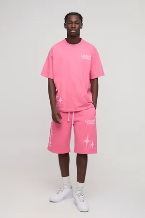 Boohoo Ensemble oversize à imprimé étoile en relief homme - - S