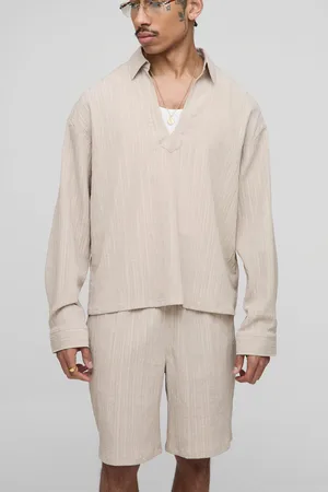 Boohoo Ensemble oversize à col V et short homme - - S