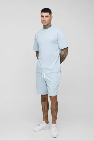 Boohoo Tall - Ensemble avec t-shirt brodé et short - MAN homme - - 2XL