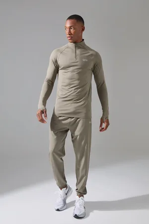 Boohoo Survêtement à col zippé et pantalon de survêtement - MAN Active homme - - L