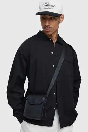 Boohoo Sac à main à coutures contrastantes homme - - ONE SIZE