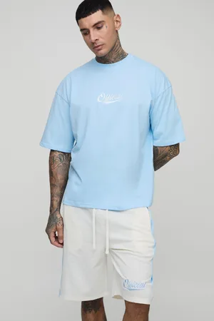 Boohoo Tall - Ensemble de basket oversize avec t-shirt et short homme - - S