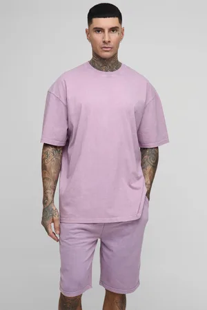 Boohoo Tall - Ensemble oversize délavé avec short homme - - 2XL