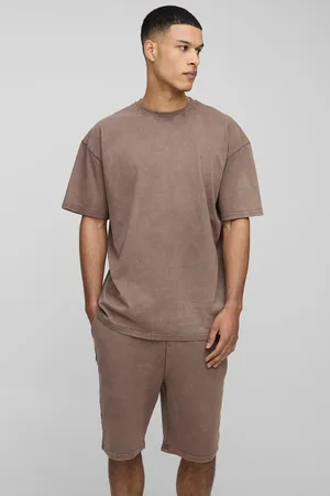 Boohoo Tall - Ensemble oversize délavé avec short homme - - 2XL