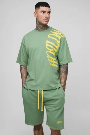 Boohoo Tall - Ensemble oversize à imprimé Worldwide homme - - 2XL