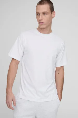 Boohoo T-shirt à col ras-du-cou et logo signature BM homme - - S