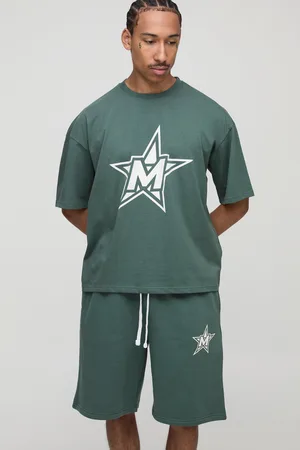 Boohoo Ensemble oversize à imprimé oversize avec t-shirt et short homme - - S
