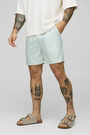 Boohoo Short de bain mi-long à imprimé géométrique homme - - L