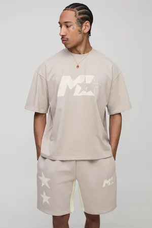 Boohoo Ensemble oversize avec t-shirt oversize et short homme - - S