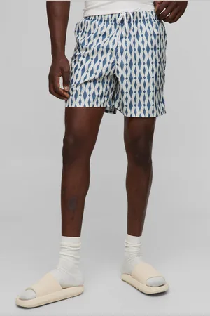 Boohoo Short de bain mi-long à motif homme - - S