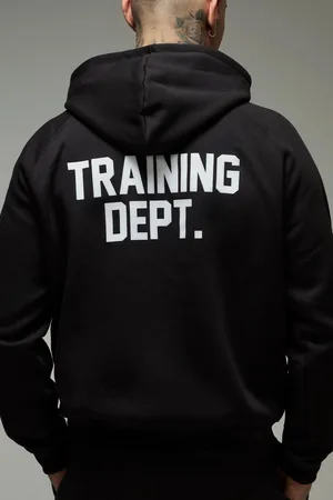 Boohoo Tall - Sweat à capuche oversize à slogan - MAN Active homme - - S