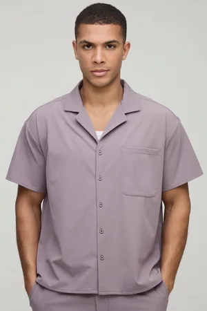 Boohoo Chemise oversize stretch à manches courtes homme - - S