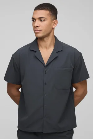 Boohoo Chemise oversize stretch à manches courtes homme - - S