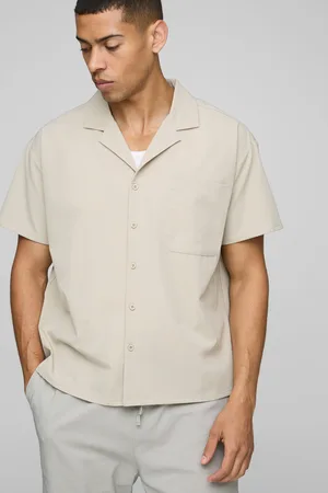 Boohoo Chemise oversize stretch à manches courtes homme - - S