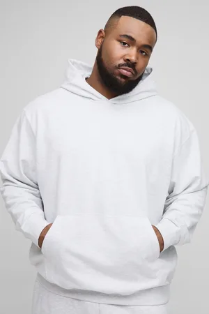 Boohoo Grande taille - Sweat à capuche oversize basique homme - - 2XL