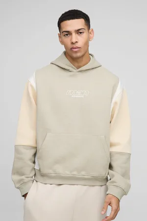 Boohoo Sweat à capuche oversize color block - MAN homme - - S
