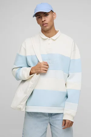 Boohoo Polo de rugby oversize rayé - MAN homme - - S
