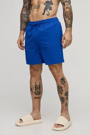 Boohoo Short de bain mi-long texturé homme - - S