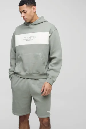 Boohoo Survêtement oversize color block avec sweat à capuche - MAN homme - - S