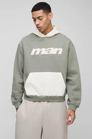 Boohoo Sweat à capuche oversize color block - MAN homme - - S