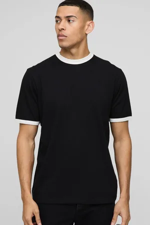 Boohoo T-shirt à col ras-du-cou homme - - S