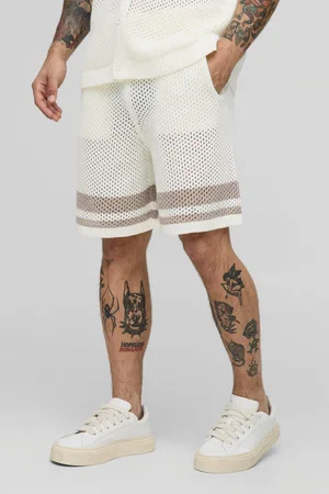 Boohoo Short large à rayures et coutures apparentes homme - - S