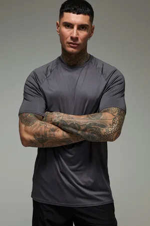Boohoo Tall - T-shirt de sport léger à manches raglan - MAN Active homme - - 2XL