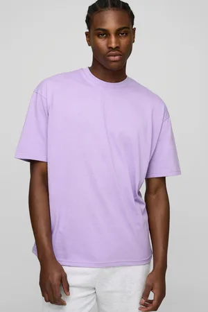 Boohoo T-shirt basique oversize à col ras-du-cou homme - - S