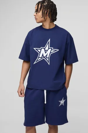 Boohoo Ensemble oversize à imprimé oversize avec t-shirt et short homme - - S