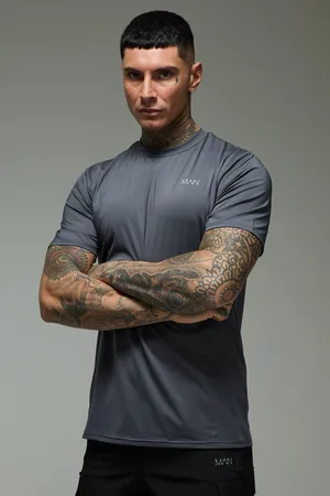 Boohoo Tall - T-shirt de sport droit imprimé - MAN Active homme - - 2XL
