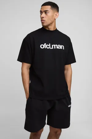 Boohoo Ensemble oversize à col montant avec t-shirt et short - Ofcl homme - - S