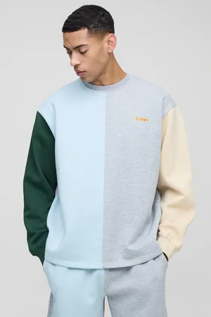 Boohoo Sweat oversize effet color block - MAN homme - - S